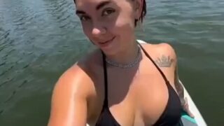 Abby Berner Show Big Tits on Boat – hot video